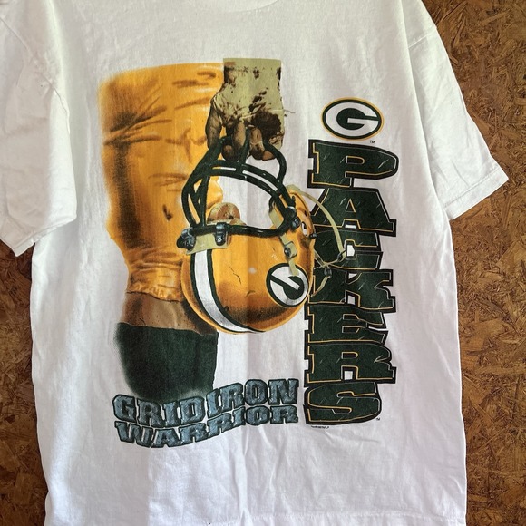 Greenday packers shirt mens medium white vintshe t shirtcollege concepts - Picture 2 of 7